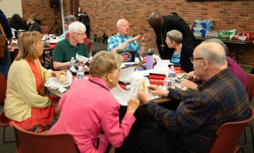 Lunch group at 2024 Leadership day